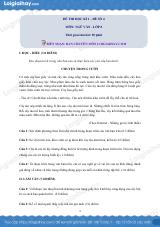 Đề số 4 - Đề kiểm tra học kì 1 (Đề thi học kì 1) - Ngữ văn 8